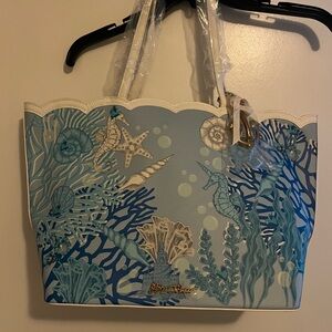 Blue Ocean-Themed Tote Bag